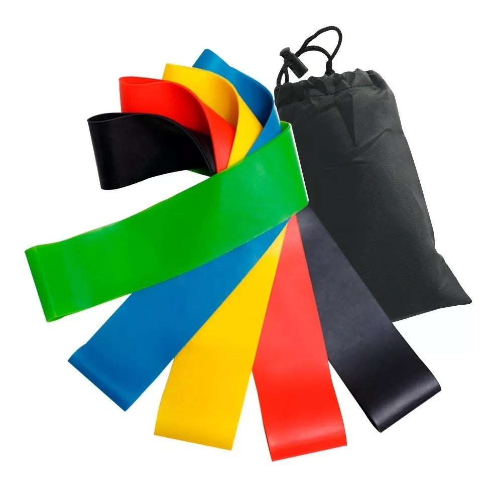 SET 5 BANDAS ELÁSTICAS RESISTENCIA