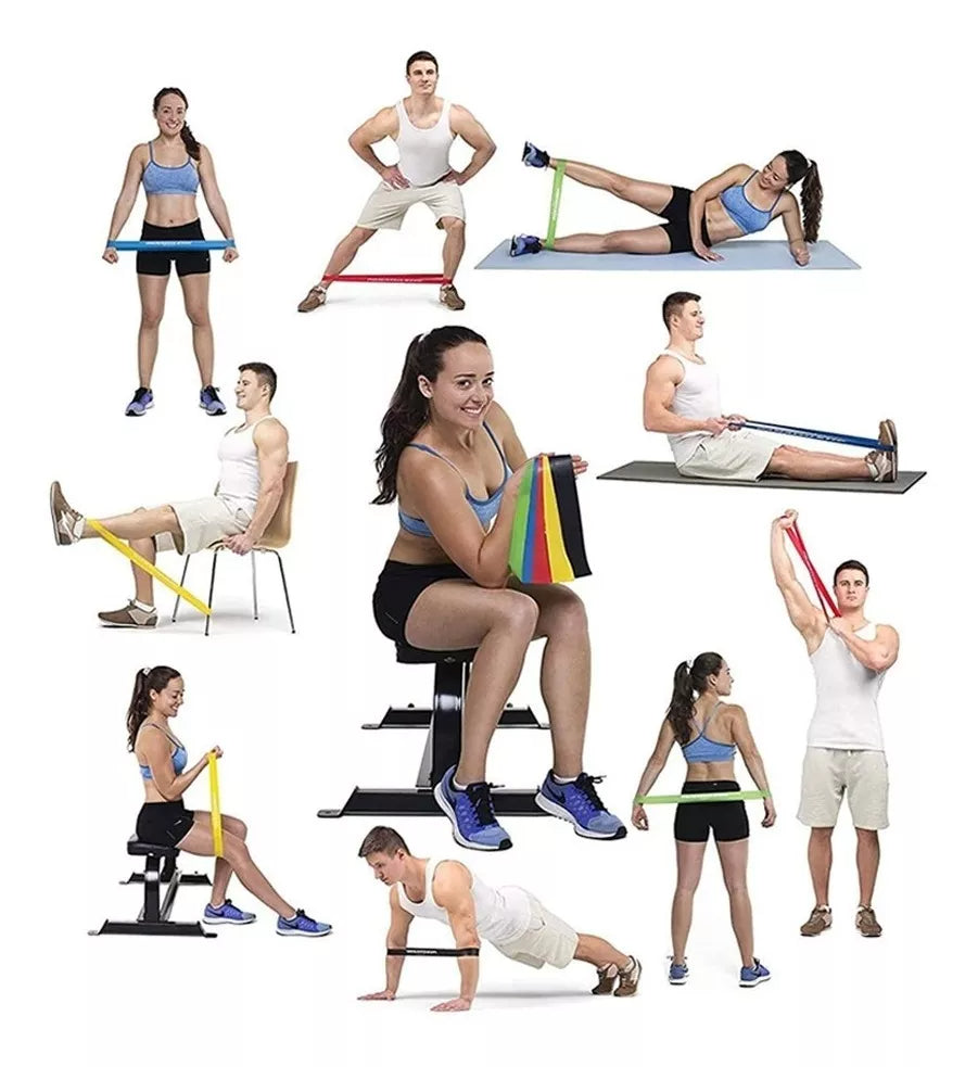 SET 5 BANDAS ELÁSTICAS RESISTENCIA