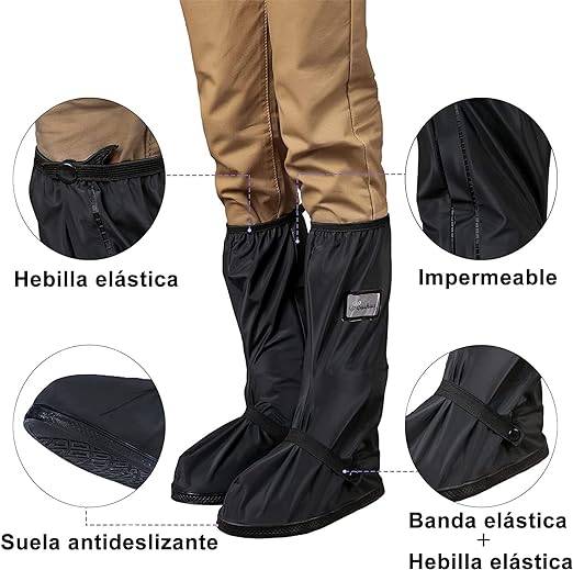 CUBRECALZADO IMPERMEABLE CON ZUELA UNSEX