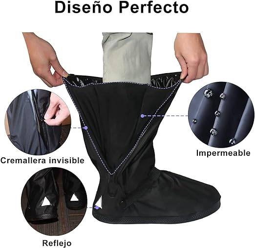CUBRECALZADO IMPERMEABLE CON ZUELA UNSEX
