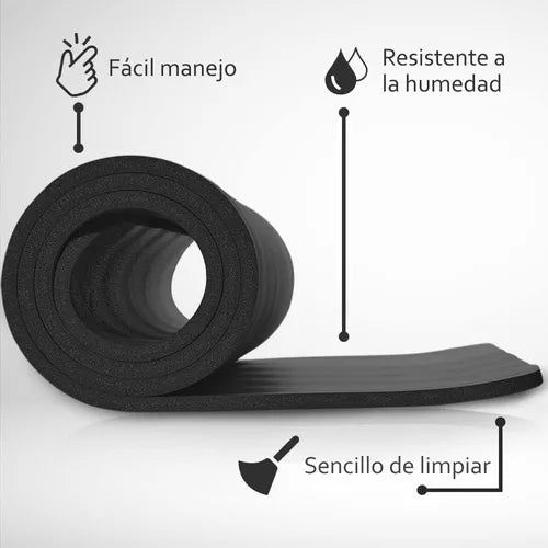 MAT YOGA COLCHONETA EJERCICIO GRUESO 15M